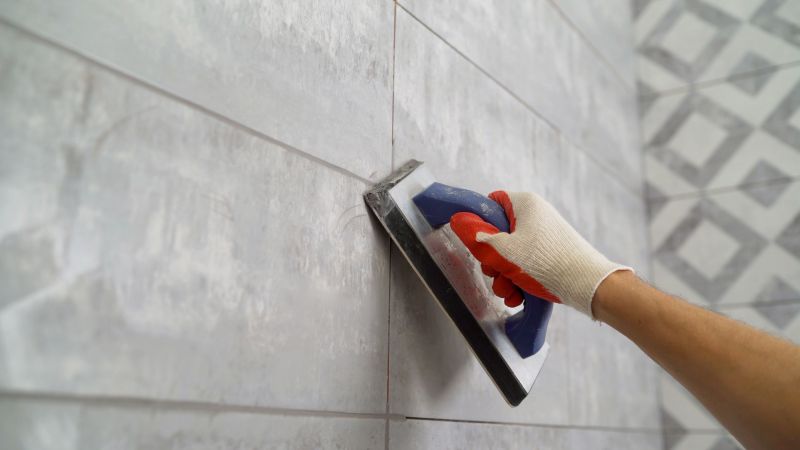 Close-up of Tile Sealing